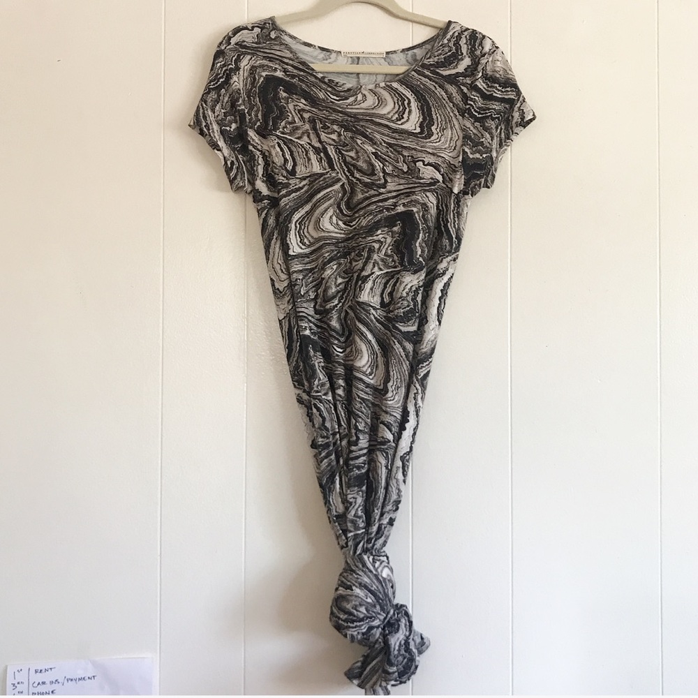 Peruvian collection marble maxi dress